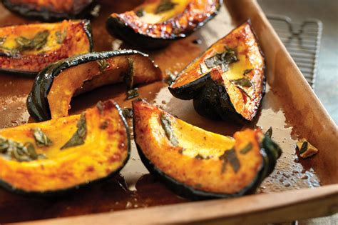 Roasted Acorn Squash With Sage And Honey Recipe Epicurious