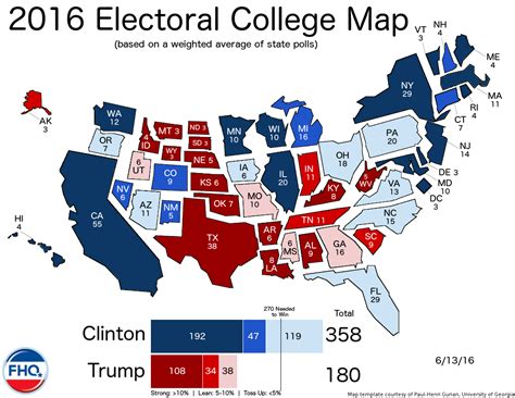 Frontloading Hq The Electoral College Map 61316