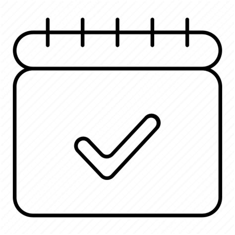 Schedule Calendar Marketing Check Mark Event Icon Download On