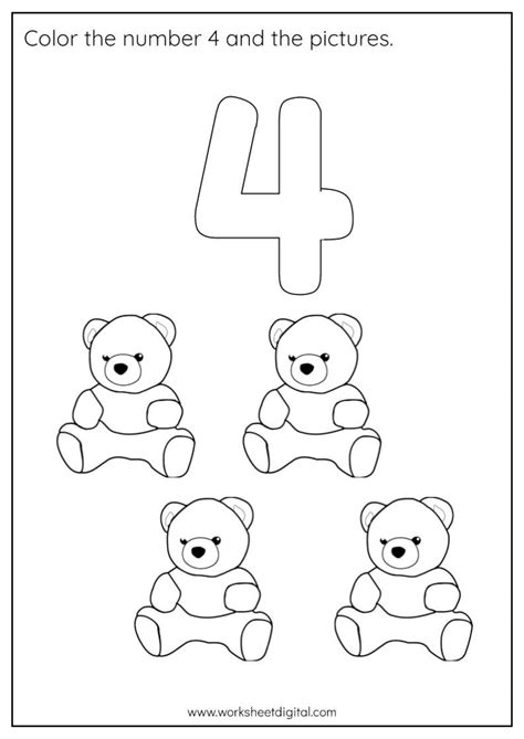 20 Printable Numbers 1 5 Counting Tracing Worksheets For Preschool