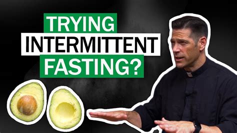 There is good evidence that intermittent fasting can be as effective for weight loss as simply eating less. Trying Intermittent Fasting W/ Fr. Mike Schmitz - YouTube