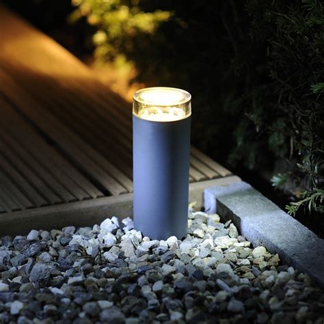 Steel lamp post features a black finish and cross arm. Techmar Linum 12V Plug & Play LED Garden Post Light
