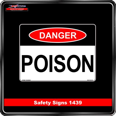 Danger Poison Safety Sign 1439 Performance Decals And Signage