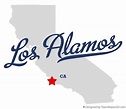 Map of Los Alamos, CA, California