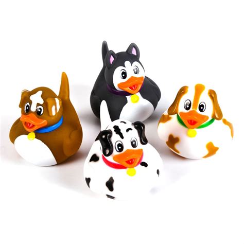 4 Puppy Rubber Ducks Of Different Puppy Designs These Puppy Rubber