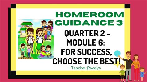Homeroom Guidance Grade Quarter Module Week To For Success