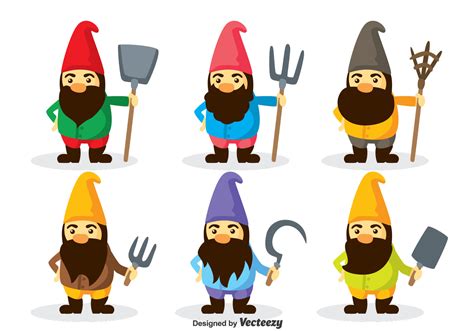 Gnome Characters Vector 98239 Vector Art At Vecteezy