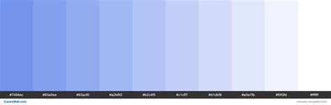 Tints Xkcd Color Soft Blue 6488ea Hex Paleta De Colores Colorswall