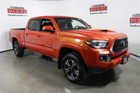 Trd sport leather trim in black. New 2018 Toyota Tacoma TRD Sport Double Cab Pickup in Escondido #1019668 | Toyota Escondido