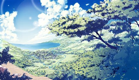 Scenery Aesthetic Green Anime Wallpaper Anime Wallpaper Hd