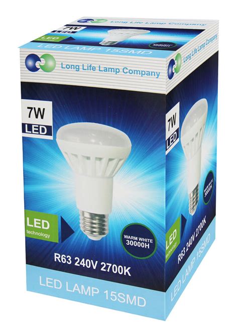 R63 Led 7w E27 Replacement For Reflector R63 Light Bulb Warm White 560