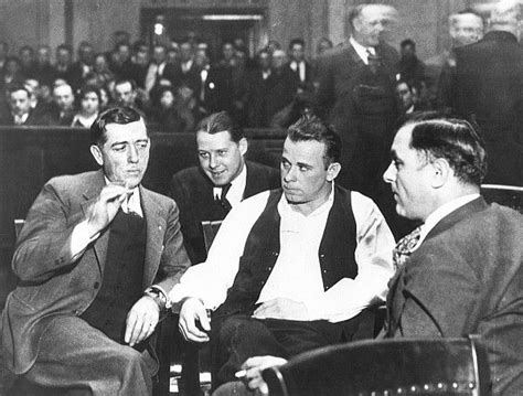 John Dillinger In Court Mafia Gangster History Photo