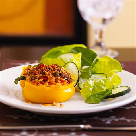 Stuffed Yellow Peppers Recipe Eatingwell