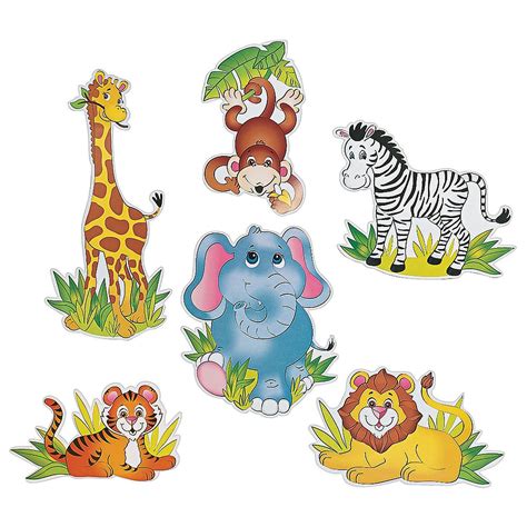 Jumbo Zoo Animal Cutouts Oriental Trading Animal Cutouts Zoo