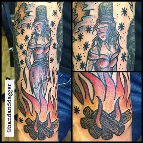 Tattoo Uploaded By Robert Davies • Burning Witch Tattoo By Jenna Hayes
