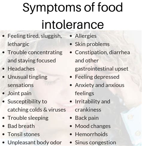 Typical symptoms and signs include eczema, abdominal pain and colicky symptoms, diarrhoea, vomiting. 217 Parameters Food Intolerance Test: Purpose, Symptoms ...