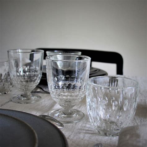 set of 6 resistant artois glasses la rochere dinner service histoires françaises
