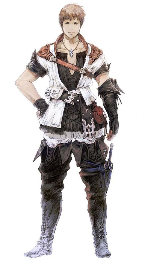Hyur Male In Initial Gear Characters And Art Final Fantasy Xiv A