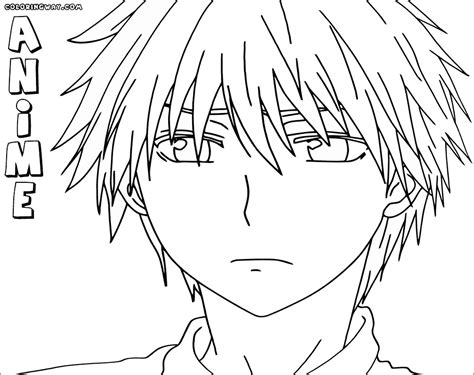Anime Boy Coloring Pictures Coloring Coloring Pages For
