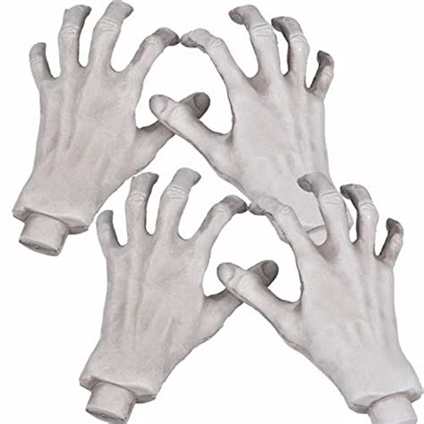 Halloween Skeleton Hands Realistic Life Size Severed Fake Plastic