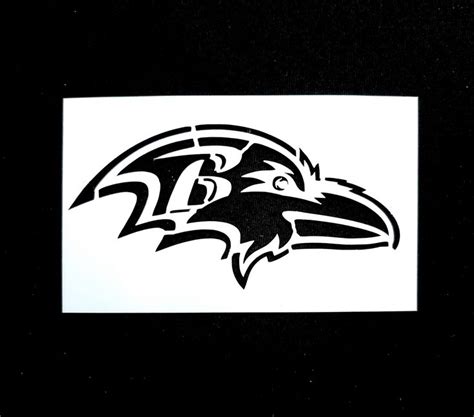 Baltimore Ravens Stencil In 2022 Football Vinyl Decal Vinyl Sticker