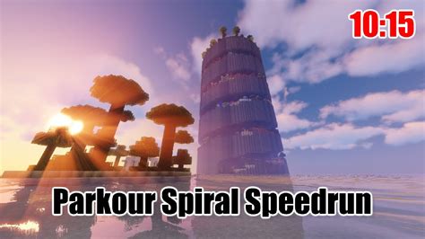 Parkour Spiral Speedrun 1015 Minecraft Hielkes Map Youtube
