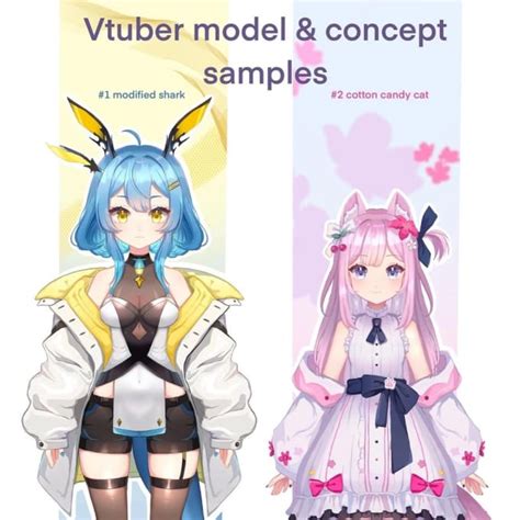 Draw Character Anime Character For Vtuber Model Live2d Streaming Ready