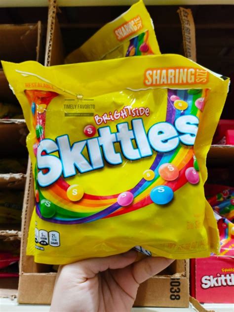 Skittles Brightside Sharing Size Candy Bag 156 Oz Food And Drinks