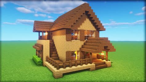 A list of minecraft house maps developed by the minecraft community. Minecraft Tutorial: How To Make A Wooden House "2020 ...