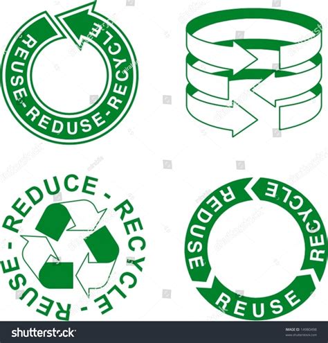 Ecologic Arrow For Preservation Of Nature Reuse Reduce Recycle Stock