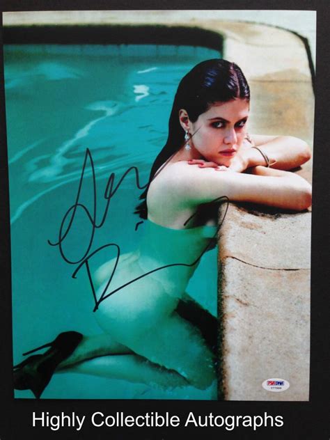 Alexandra Daddario Signed X Photo Autograph Psa Dna Coa True