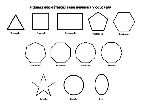 Figuras Geométricas Para Imprimir Y Colorear