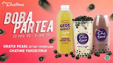 Chatime is the next trend in beverages. Chatime - Plaza Atrium Senen - Food Delivery Menu ...