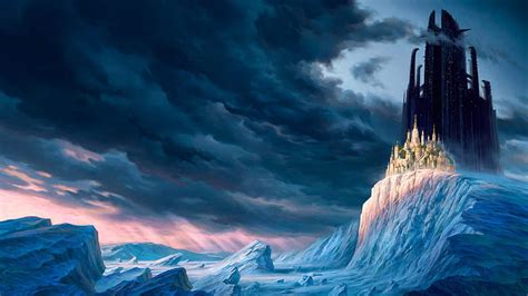 Hd Wallpaper Ice Castle Hd Fantasy Wallpaper Flare