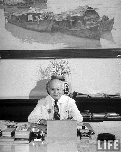 1948 Vietnam Premier General Van Xuan Nguyen Sitting At His Desk By