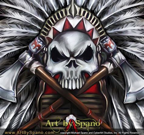 Wicked Skull Art Art By Spano