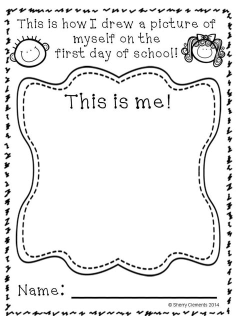 First Day Of Preschool Worksheet