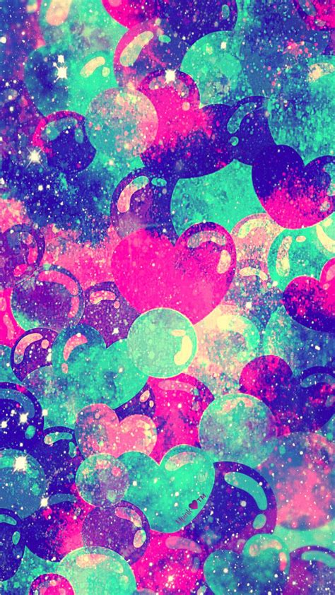 Vintage Hearts Galaxy Wallpaper Androidwallpaper