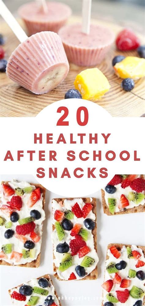20 Healthy After Schoo Or Anytime L Snack Ideas For Kids Easy Snacks
