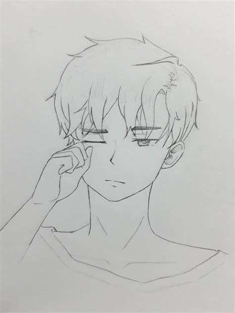 Male Anime Pencil Drawing Sketches Drawings Pencil Drawings