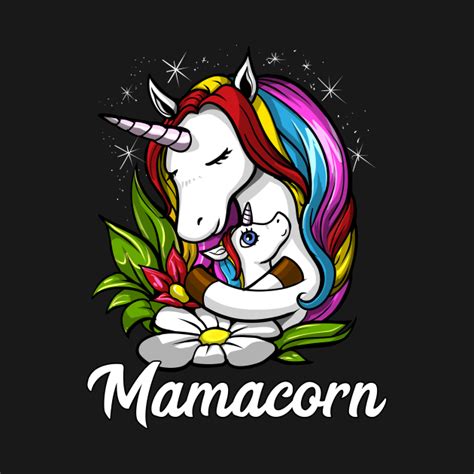 Mamacorn Unicorn Mom Mamacorn Mom Unicorn T Shirt TeePublic