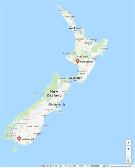 Map Of New Zealand Showing The Case Study Areas Source Google Maps Download Scientific