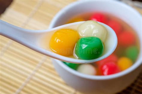Tang Yuan Or Traditional Chinese Sweet Rice Ball Stock Image Image Of