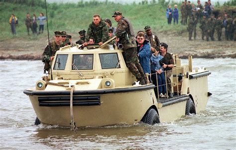 Amphibious Vehicle Watercraft Land Transport And Military Uses