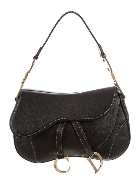 Dior Saddle Bag Black And Gold