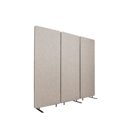 Reclaim Acoustic Room Dividers 3 Pack Of Panels In Misty Gray
