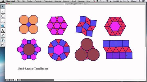 Tessellations 4 Semi Regular Tessellations Youtube
