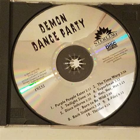 Demon Dance Party Cd Sterling Entertainment Group 1998 Ebay