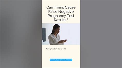 Can Twins Cause False Negative Pregnancy Test Results Youtube