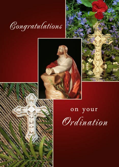 Congratulations On Your Ordination Greeting Card Crosses Jesus Card Ad